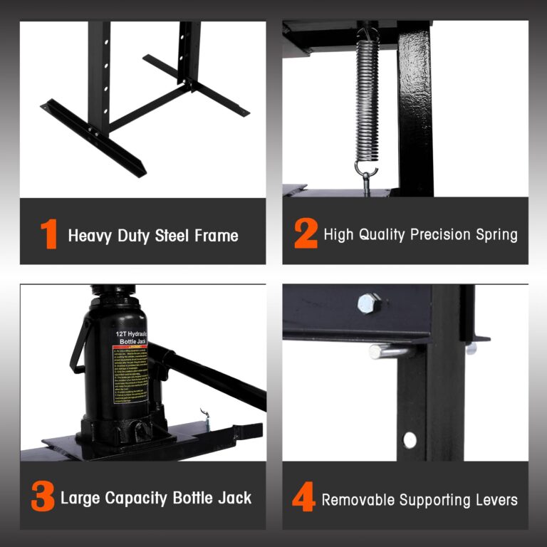 PULLAFUN YT8-W46566968 Shop Hydraulic Press, Black - Image 6