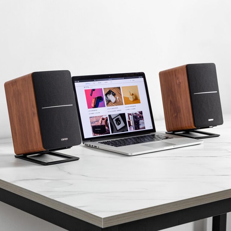 Edifier R1280DBs Active Bluetooth Bookshelf Speakers - Optical Input - 2.0 Wireless Studio Monitor Speaker - 42W RMS with Subwoofer Line Out - Wood Grain - Image 2