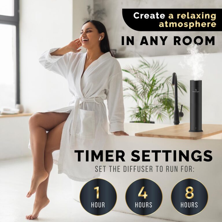 Signature Scents - Waterless Essential Oil Hotel Scent Diffuser - Cold-Air Diffuser Machine - 1000 sq. ft. Coverage - Waterless Air Diffuser for Home, Office & Hotel (Black) - Image 5