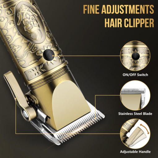 Professional Hair Clippers for Men Nose Hair Trimmer for Men Maquina para Cortar Pelo De Hombre Electric Razor Shaver Set with Bag - Image 3