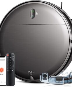 MAMNV Robot Vacuum and Mop Combo, WiFi/App, Robotic Vacuum Cleaner with Schedule, 2 in 1 Mopping Robot Vacuum with Watertank and Dustbin, Self-Charging, Slim, Ideal for Hard Floor, Pet Hair, Carpet