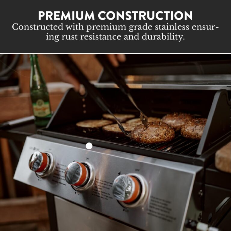 GasOne GP-1030S One 3 Burner Stainless Steel– Outdoor Cabinet Style with Wheels-High-Temperature Paint Coating Gas BBQ Grill – Elegant and Luxurious Design, Black - Image 5