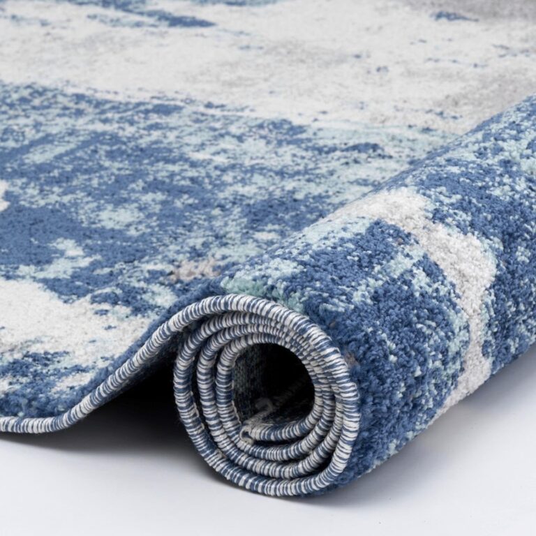 LUXE WEAVERS Euston Collection D.Blue-L.Blue 8x10 Modern Abstract Area Rug - Image 7