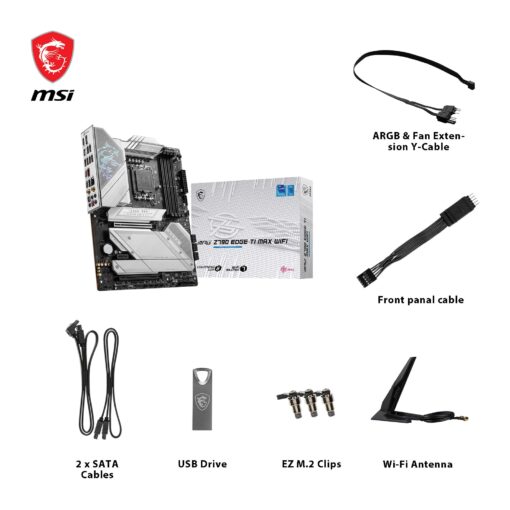 MSI MPG Z790 Edge TI MAX WiFi Gaming Motherboard (Supports 12th/13th Gen Intel Processors, LGA 1700, DDR5, PCIe 5.0, M.2, 2.5Gbps LAN, USB 3.2 Gen2, Wi-Fi 7, ATX) - Image 2