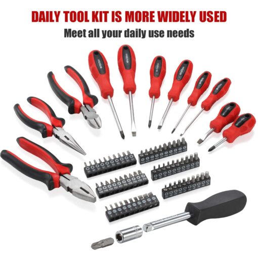 ARUCMIN 438-Piece Mechanics Tool Set with 3-Drawer Heavy Duty Metal Box Repair Tool Kit - Image 4