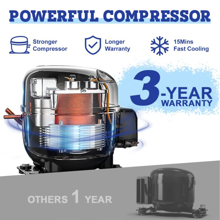 Setpower AJ50 12V Refrigerator 53 Quart Electric Cooler Car Refrigerator 12V Portable Fridge Freezer 12/24V DC for Vehicles Truck Van RV Camper SUV Boat Travel Road Trips Camping - Image 6