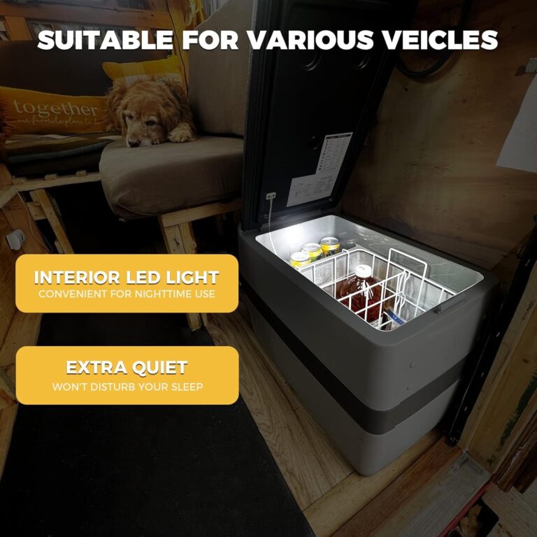 Setpower AJ40 Portable Refrigerator with Cover 42 Quart Electric Cooler 12 Volt Refrigerator Car Fridge Car for Truck Van RV Camping Travel Fishing - Image 8