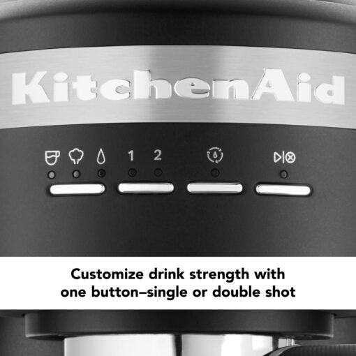 KitchenAid Semi-Automatic Espresso Machine KES6403, Black Matte, 1.4 Liters - Image 3