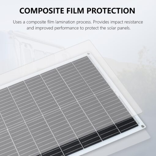 XINPUGUANG Solar Panel 200W 12V Flexible System Kit,2X100W Monocrystalline Fiberglass Module 20A Controller Extension Cable for Off Grid Home,RV,Caravan,Boat and Other Battery Charger（200W - Image 6