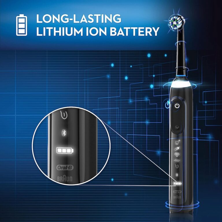 Oral-B Pro Smart Limited Power Rechargeable Electric Toothbrush with (2) Brush Heads and Travel Case, Black - Image 4