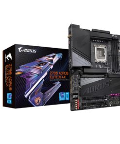 GIGABYTE Z790 AORUS Elite X AX (LGA 1700/ Intel/ Z790 X/ATX/ DDR5/ 4* M.2/ PCIe 5.0/ USB 3.2 Type-C/Wi-Fi 6E/ 2.5GbE LAN/Q-Flash Plus/EZ-Latch Plus/Motherboard)