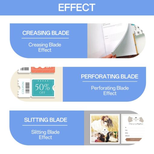 Paper Folding Machine | Multi-Function Electric Paper Cutter - Adjustable Paper Perforating Tool, Scrapbooking Supplies, Paper Slicer for Documents, Photos - Image 6