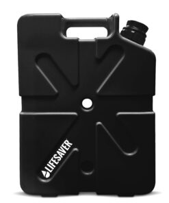 Lifesaver Jerrycan Water Purifier - Military Spec, Heavy Duty Water Purifier for Overlanding, Camping, Hiking, Emergency Preparedness and Survival Kit (Black)