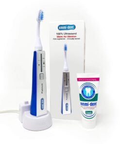 Emmi-dent Special Needs Electric Toothbrush. 100% Ultrasound Cleans Completely Silently, Without Vibrations, Without Brushing. Best for high Sensory Sensitivity (e.g., Autism Spectrum, Painful Gums).