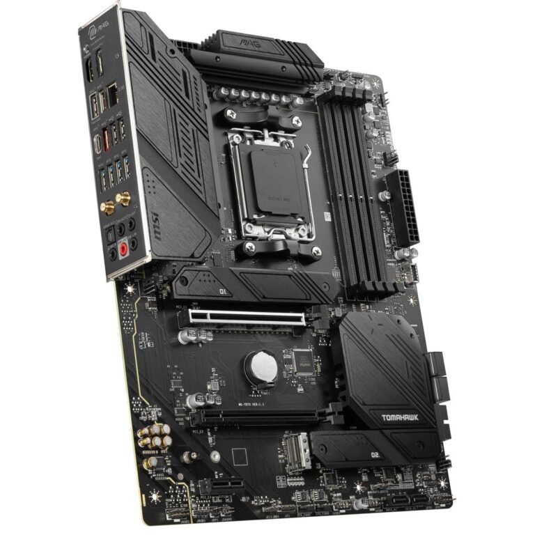 MSI MAG B650 Tomahawk WiFi Gaming Motherboard (AMD Ryzen 9000/8000/7000 Series Processors, AM5, DDR5, PCIe 4.0, M.2, SATA 6Gb/s, USB 3.2 Gen 2, HDMI/DP, Wi-Fi 6E, Bluetooth 5.3, 2.5Gbps LAN, ATX) - Image 4