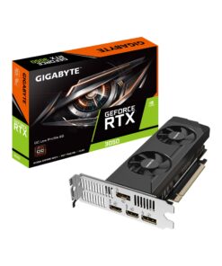 GIGABYTE GeForce RTX 3050 OC Low Profile 6G Graphics Card, 2X WINDFORCE Fans, 6GB GDDR6 96-bit GDDR6, GV-N3050OC-6GL Video Card