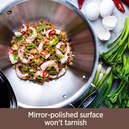 All-Clad Copper Core 5-Ply Stainless Steel Fry Pan 10 Inch Induction Oven Broiler Safe 600F Pots and Pans, Cookware Silver - Image 8