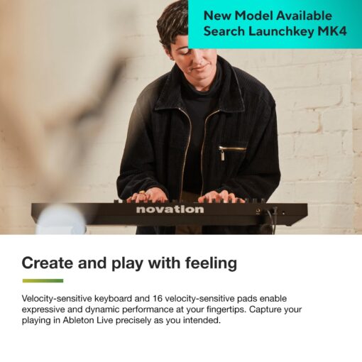 Novation Launchkey 25 [MK3] MIDI Keyboard Controller - Seamless Ableton Live Integration. Chord Mode, Scale Mode, and Arpeggiator — All the software you need for Music Production. - Image 6