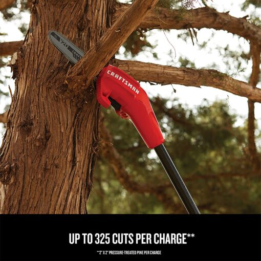 CRAFTSMAN V20 Pole Saw, Cordless, 14-Foot, 4.0Ah, Battery and Charger Included (CMCCSP20M1) - Image 5