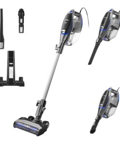 Eureka Corded Stick Vacuum Cleaner for Home Pet Hair, Lightweight Vacuum Cleaner with Powerful Suction for Carpet Tile and Hard Floor, Blue, NES520BL 2-in-1 Flash Handheld Vac