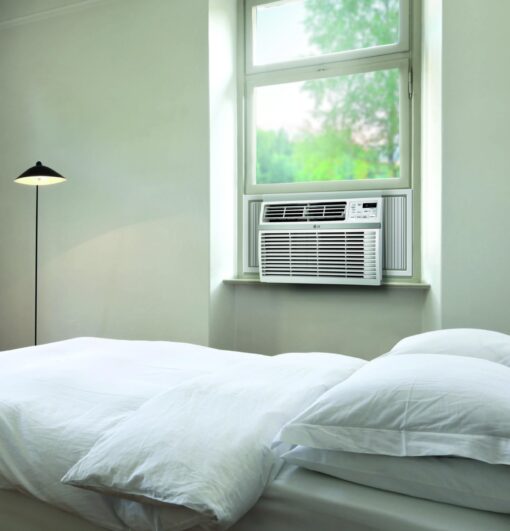 LG LW1024RD 10,000 Window Air Conditioner, 115V, 450 Sq.Ft. (18' x 25' Room Size), Quiet Operation, Electronic Control with Remote, 3 Cooling & Fan Speeds, Auto Restart, 10000 BTU, White - Image 9