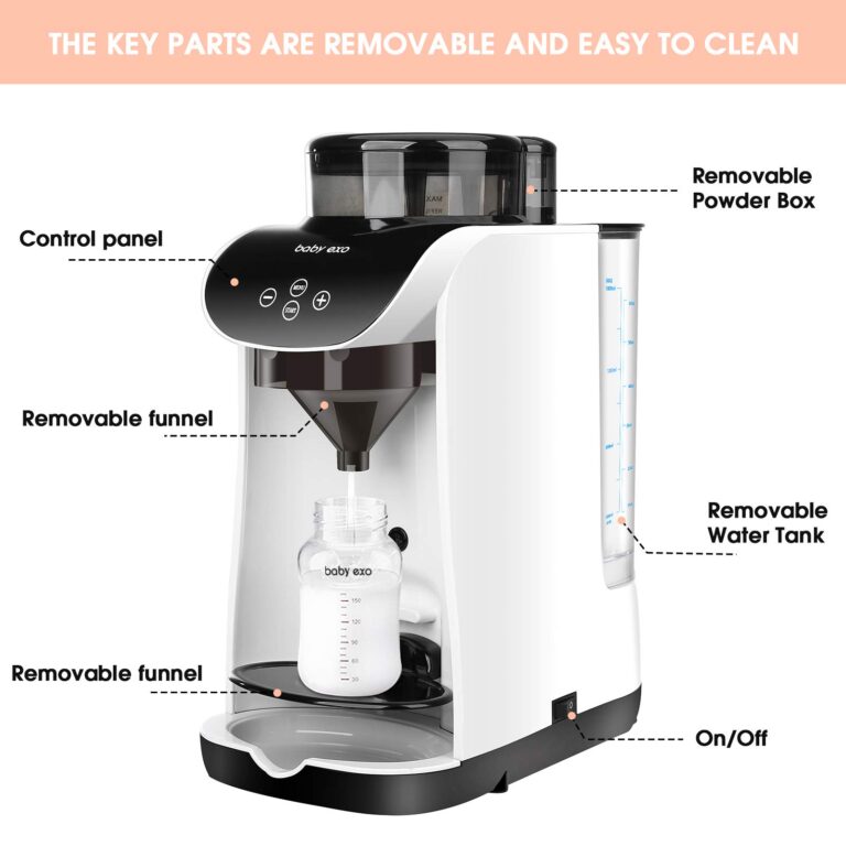 BabyEXO Formula Milk Dispenser, Automatic Electric Formula Mixer Warmer, Milking Machine for Baby - Easily Make Bottle with Automatic Powder Blending - Image 8