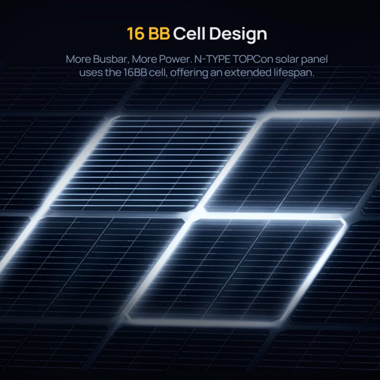 BougeRV 24V N-Type 16BB 200W Bifacial Solar Panel, 24V 200 Watt Solar Panel, for RV Camping Boat Marine Log Cabin Roof, Charing Golf Cart Lithium Battery, Black Frame (1PCS) - Image 8