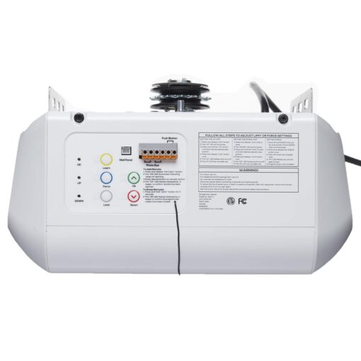 Everlift BU250 Sectional Garage Door Opener with Battery Backup, Heavy-Duty Chain Drive for Single or Double Doors, Wall Mount, and Remote Garage Opener, Quick and Easy Installation, White - Image 2