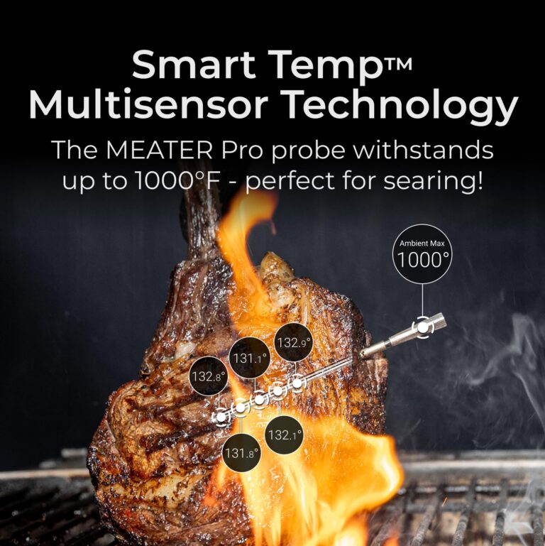 MEATER Pro Duo: WiFi Smart Meat Thermometer | 1000°F High Heat Resistance | Long Range | Dual Probes | Six Sensors | BBQ, Oven, Grill, Smoker, Air Fryer, Deep Fryer | iOS & Android App - Image 6