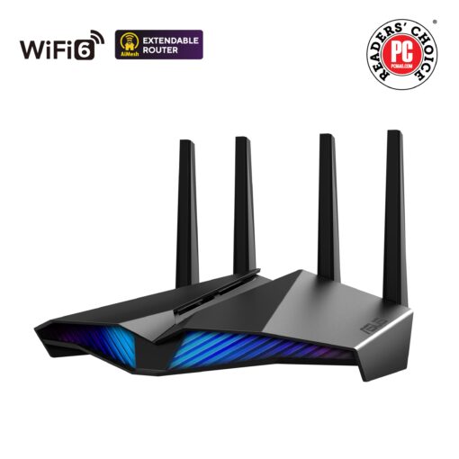 ASUS RT-AX82U (AX5400) Dual Band WiFi 6 Extendable Gaming Router, Gaming Port, Mobile Game Mode, Aura RGB, Included AiProtection Pro Security, Instant Guard, VPN, AiMesh Compatible - Image 6