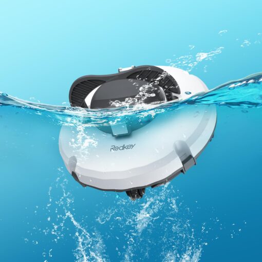 Redkey S100 Cordless Robot Pool Cleaner, Last 130Min, 18° Slope Angle, Automatic Pool Vacuum for Above Ground/Inground Pools, Self-Parking Pool Cleaner with Filter Basket, Pool Robot Up to 1100 sq.ft - Image 2