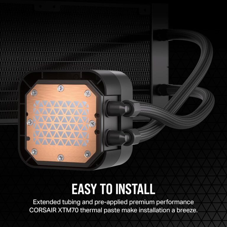 Corsair iCUE H150i Elite LCD XT Liquid CPU Cooler - IPS LCD Screen - Three AF120 RGB Elite Fans - 360mm Radiator - Fits Intel® LGA 1700, AMD® AM5, and More-Included iCUE Commander CORE-Black (Renewed) - Image 3