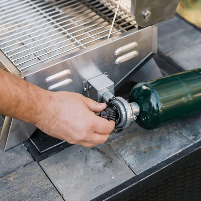 Masterbuilt Portable Propane Gas Grill with Folding Legs, Chrome-Coated Warming Rack and 288 Cooking Square Inches in Stainless Steel, Model MB20030819 - Image 3