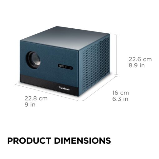 ViewSonic LX60HD 1080p LED Portable Projector with Built-in Google TV, H/V Keystone, Auto Focus, Bluetooth, and Wi-Fi for Smart Home Theater - Image 4