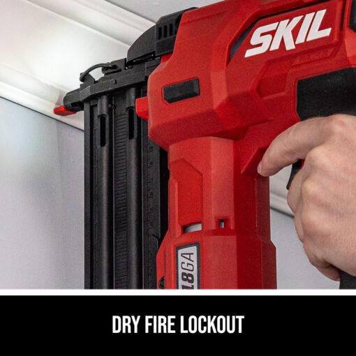 SKIL PWR CORE 20 Brushless 20V 18Ga Brad Nailer Kit including 2.0Ah USB-C Battery and Charger-NA1800B-10 - Image 2