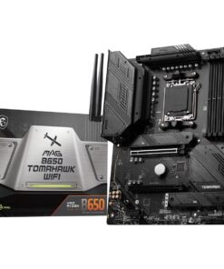 MSI MAG B650 Tomahawk WiFi Gaming Motherboard (AMD Ryzen 9000/8000/7000 Series Processors, AM5, DDR5, PCIe 4.0, M.2, SATA 6Gb/s, USB 3.2 Gen 2, HDMI/DP, Wi-Fi 6E, Bluetooth 5.3, 2.5Gbps LAN, ATX)