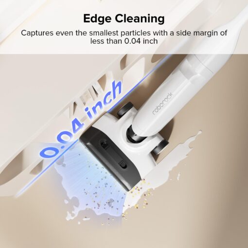 Roborock Flexi Lite Wet Dry Vacuum Cleaner Cordless, Lightweight Vacuum Mop with 17000 Pa Suction, 180° FlatReach Design, Self-Cleaning and Hot Air Dry Floor Cleaner for Mopping Hard Floors - Image 6