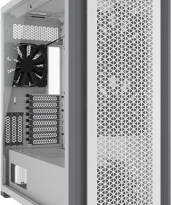 CORSAIR 7000D AIRFLOW Full-Tower ATX PC Case – High-Airflow Front Panel – Spacious Interior – Easy Cable Management – 3x 140mm AirGuide Fans with PWM Repeater Included – White