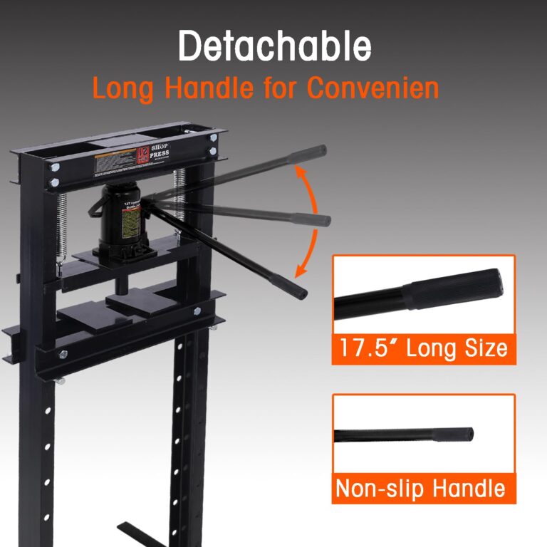PULLAFUN YT8-W46566968 Shop Hydraulic Press, Black - Image 5