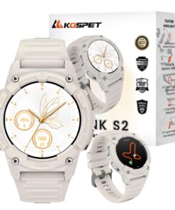 KOSPET Tank S2 Smart Watch for Women GPS, Pressure/Altitude/Compass, 5ATM Waterproof, 1.32" AMOLED Display Fitness Tracker(Answer/Make Call), AI Voice Assistant, 24H Sleep/Hear Rate Monitor