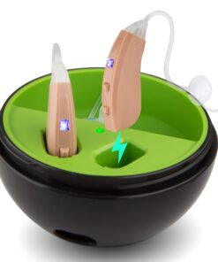OTC Hearing Aid to Assist Hearing of Adults and Seniors with Mild to Severe Hearing Loss, Rechargeable Hearing Aids with Noise Canceling, Neosonic B10