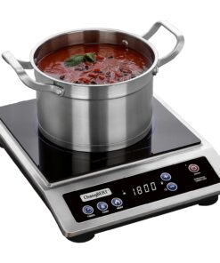 ChangBERT Induction Cooktop, Commercial Grade Portable Cooker, Large 8” Heating Coil, 18/10 Stainless Steel Countertop Burner with NSF Certified, 10 Hours Timer, Powerful 1800W Professional Hot Plate