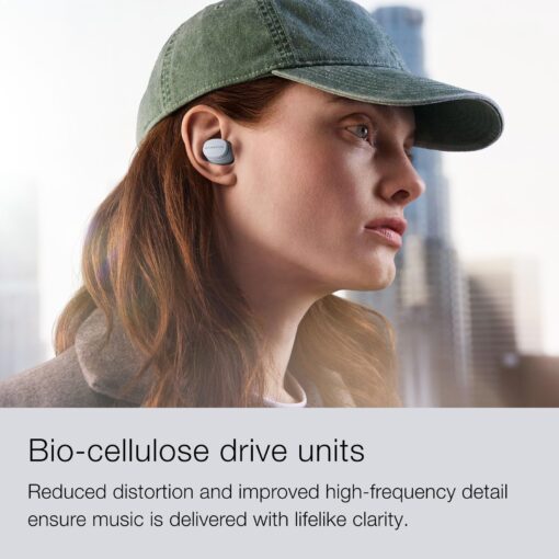 Bowers & Wilkins Pi6 Wireless Earbuds (Glacier Blue), in-Ear Bluetooth Earphones with aptX Adaptive & 12mm Drivers, Bespoke Active Noise Cancelling Earbuds, 3 Built-in Mics, 15-Min Quick Charging - Image 5