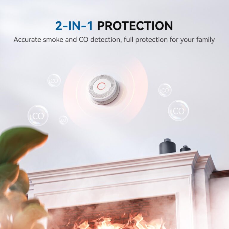 SITERWELL Hardwired Interconnected Smoke and Carbon Monoxide Detector, 10 Year Product Life Alarm Smoke Carbon Monoxide Detector with 2 AA Batteries Back Up, Smoke and CO Detector Voice Alert,3 Pack - Image 5