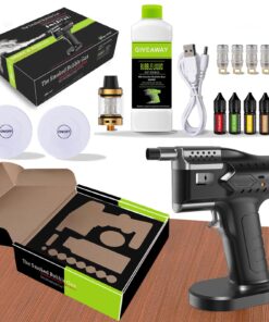 CSMDD Vapour Blaster Cocktail Bubble Smoke Gun, Smoke Gun Kit with 5-Flavor Aromas, USB Charging Bubble Gun for Professional Bar Mastery