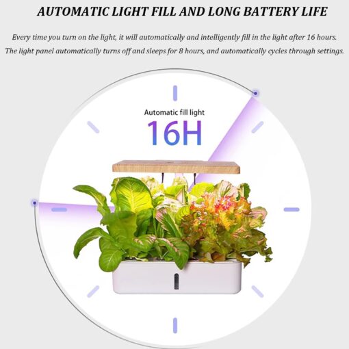 ROCILB Indoor Gardening System,Aeroponics Growing Kit,Indoor Garden Hydroponic Growing System,hydroponic Indoor Garden,with Hydrating Pump, Adapter, Net Pots, Timer. - Image 3