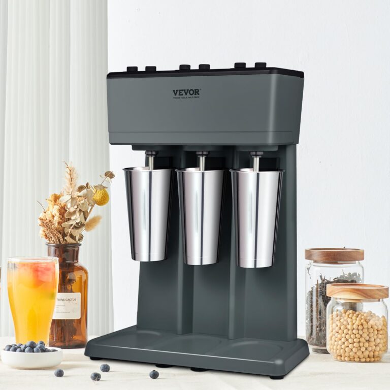 VEVOR Milkshake Maker, 375W x 3 Electric Milkshake Machine, Triple Heads Drink Mixer Blender Machine, 3-Speed Milkshake Mixer with 3 x 820 ml Stainless Steel Cups, for Commercial and Home - Image 11