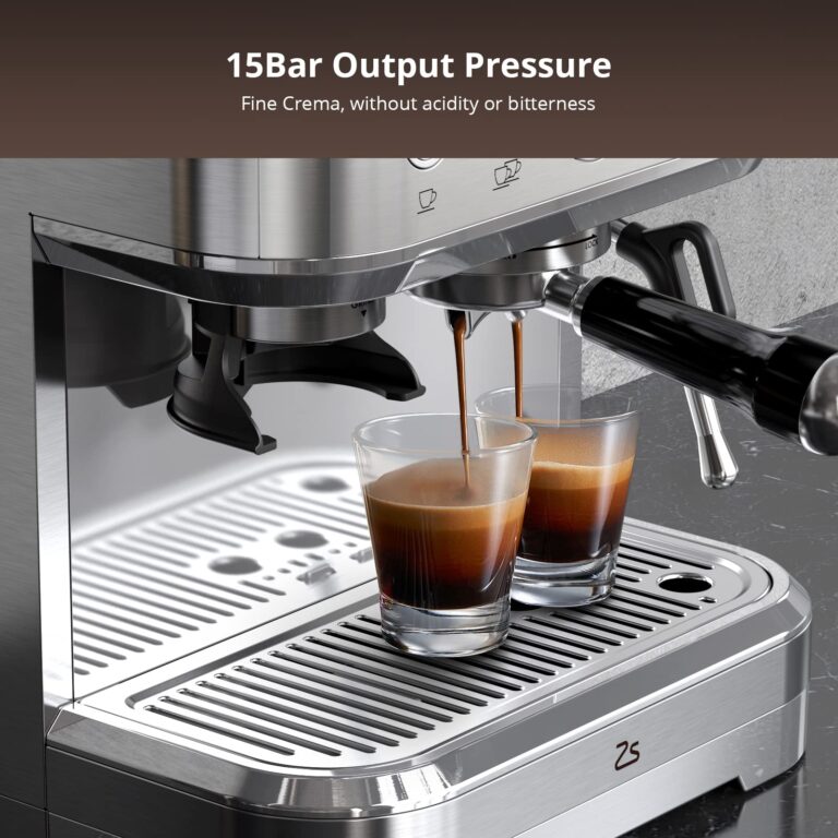 Takywep Professional Espresso Machine with Built-In Grinder and Milk Frother, 15 Bar Cappuccino and Latte Maker, Gift for Coffee Enthusiasts, Mom, Dad - Image 7