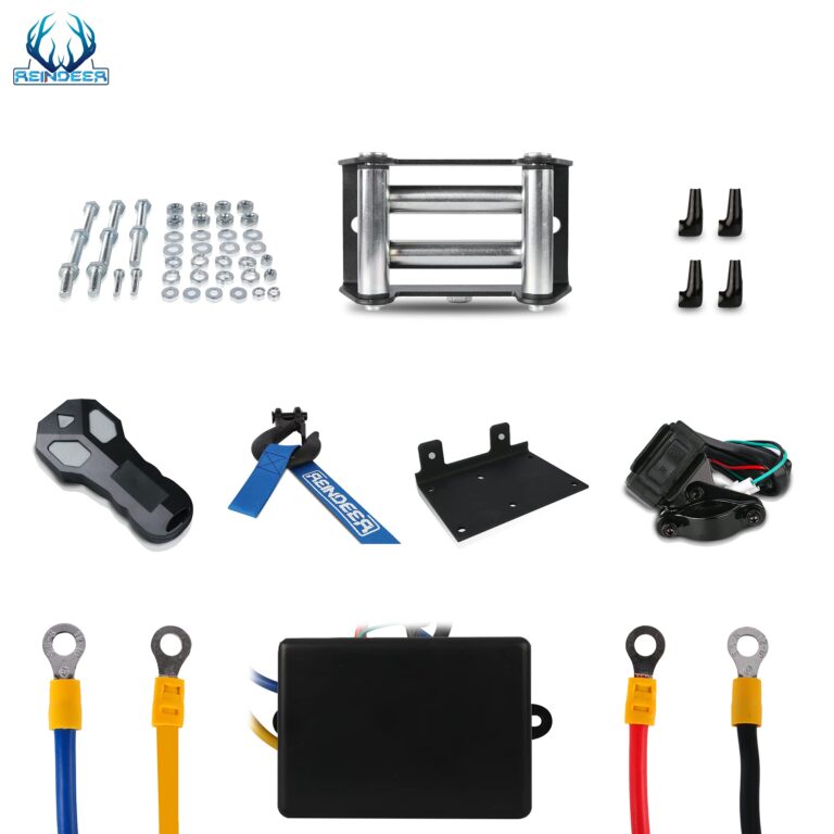 REINDEER New 12V Winch 3000 lb Load Capacity Electric Winch Kit for ATV UTV Steel Cable Wire Rope with Hawse Fairlead Waterproof IP67 with Wireless Remotes - Image 2