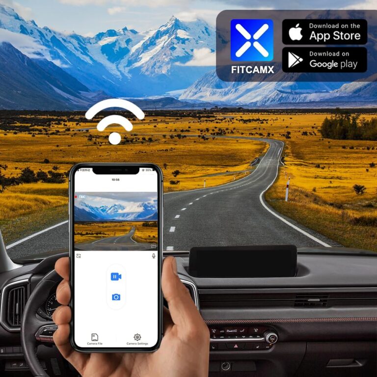 Fitcamx 4K Dash Cam Adapts for Mazda CX-50 2022 2023 2024 2.5 S Select Preferred Premium Plus Turbo Meridian (HD2-6687) Has Sunroof, OEM Style, UHD 2160P Video, Loop Recording WiFi, Parking Mode, 64GB - Image 3